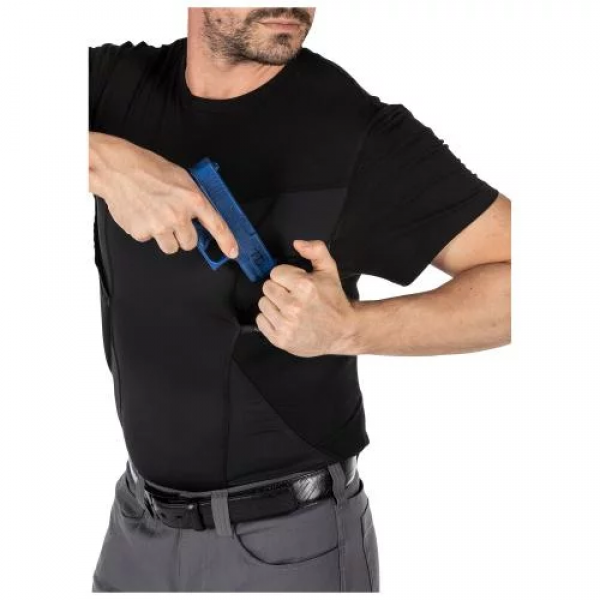 Футболка-кобура 5.11 Tactical CAMS Short Sleeve Baselayer Black