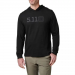 Реглан c капюшоном 5.11 Tactical® 5.11 Hooded Long Sleeve BLACK