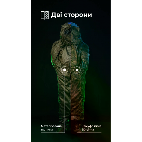 Антитепловізорный пончо-плащ "Чугайстер" GEN 2 ("Хащі") Balistyka