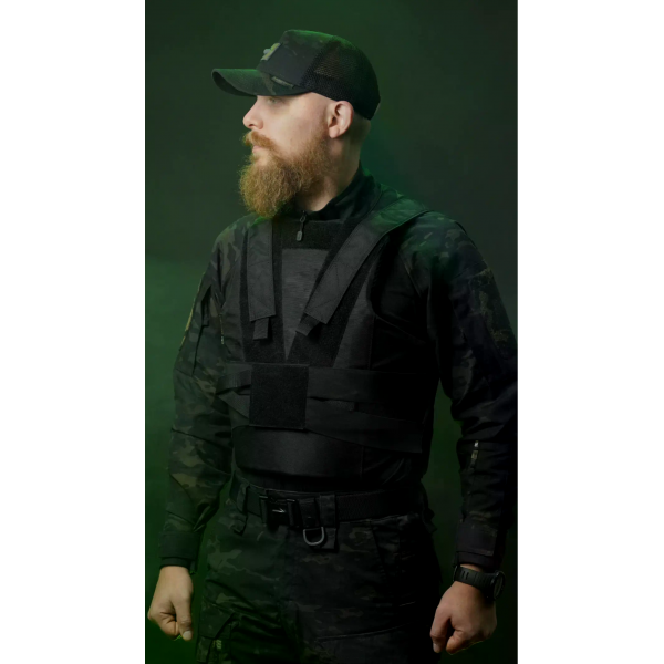 Бронежилет легкий Balistyka "Рубашка" S–XL 1, 2 класс Black