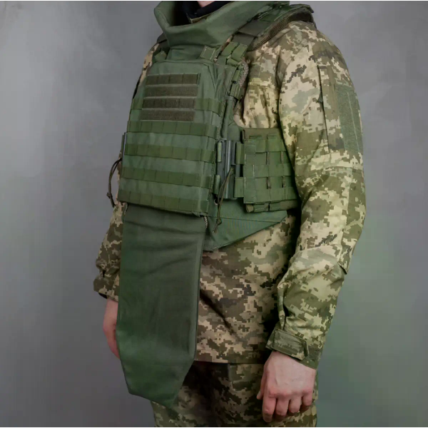 Бронежилет облегченный Balistyka "Сармат" с баллистическим противоосколочным пакетом 1 класса защиты Olive 