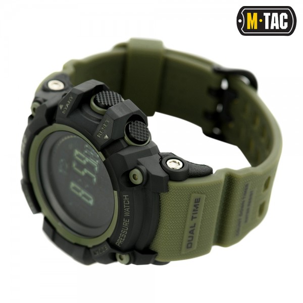Годинник тактичний Adventure Чорний/Олива M-Tac