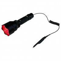 Фонарик тактический VastFire Torch 8 (красный свет) с аккумулятором, зарядным и пультом