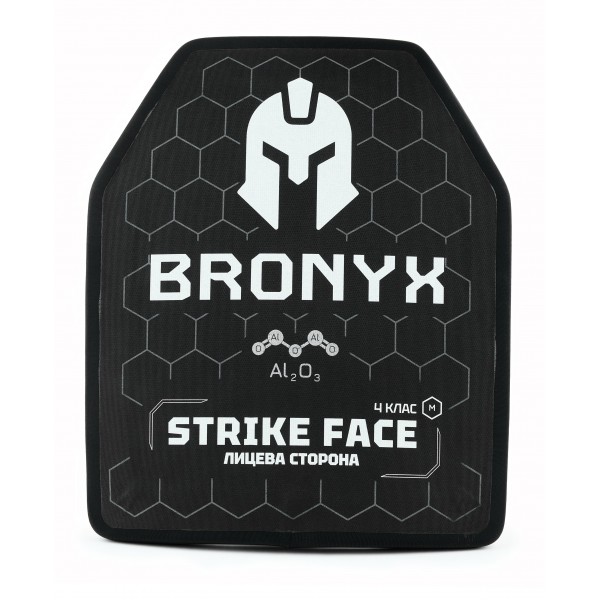 Бронеплита Bronyx 4-го класу захисту (НВМПЕ +Al₂O₃) розмір М (25х30см)