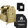 Комплект 6094 QRS Grad Coyote + плиты Bronix + баллистические пакеты