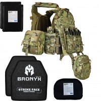 Комплект 6094 QRS Grad Original Multicam USA + плиты Bronix + баллистическая защита + подсумки