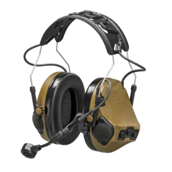 Активні навушники 3M MT14H41A-300EU CY PELTOR™ ComTac VII, coyote brown, вертикальні