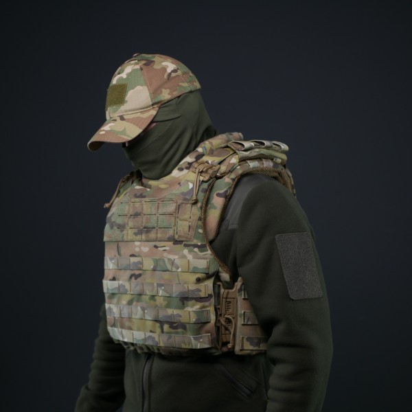 Баллистическая защита шеи mod. 1 с баллистическим пакетом Militex Multicam