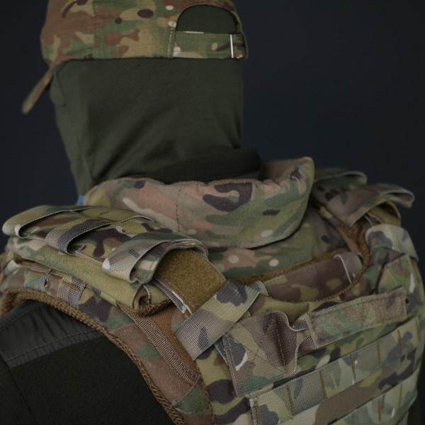 Баллистическая защита шеи mod. 1 с баллистическим пакетом Militex Multicam