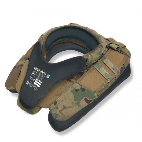 Баллистическая защита шеи mod. 1 с баллистическим пакетом Militex Multicam