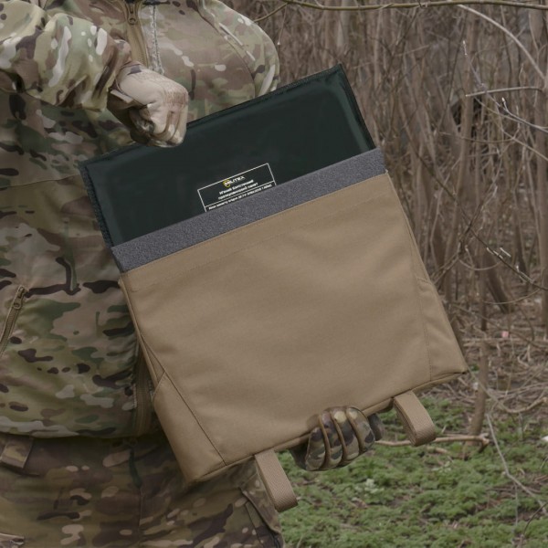 Каремат-сидушка Kiborg с баллистическим пакетом Militex 20mm Cordura Coyote