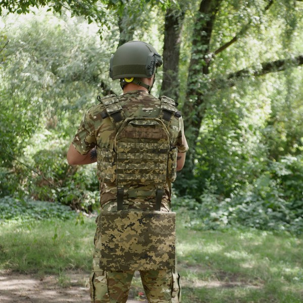 Каремат-сидушка Kiborg с баллистическим пакетом Militex 20mm Cordura MM14