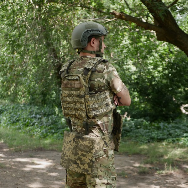 Каремат-сидушка Kiborg с баллистическим пакетом Militex 20mm Cordura MM14