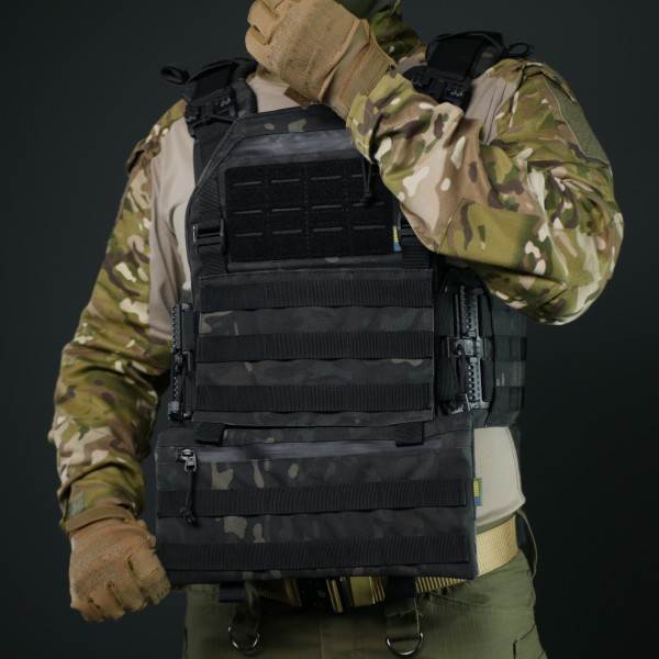 Баллистическая защита живота Kiborg GEN.2 с баллистическим пакетом Black Multicam