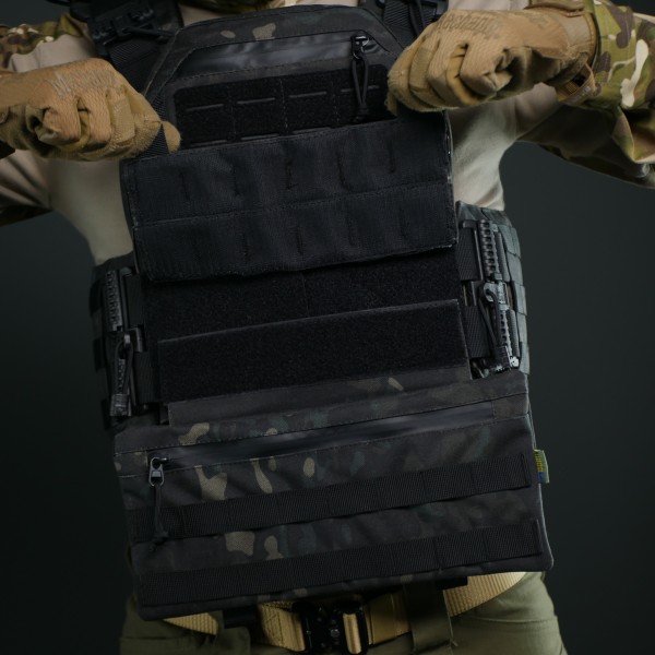 Баллистическая защита живота Kiborg GEN.2 с баллистическим пакетом Black Multicam
