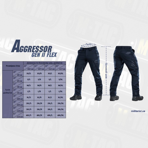 Штани M-TAC AGGRESSOR GEN II FLEX DARK NAVY BLUE