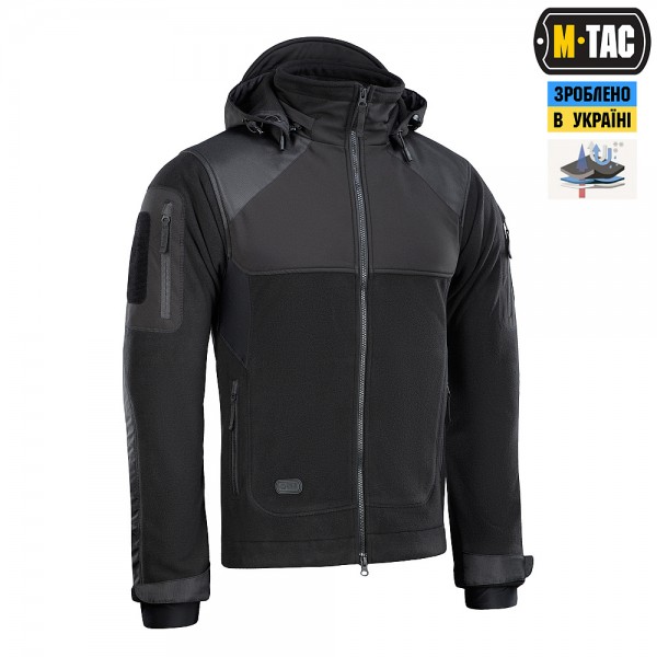Куртка тактическая NORMAN WINDBLOCK FLEECE M-TAC BLACK