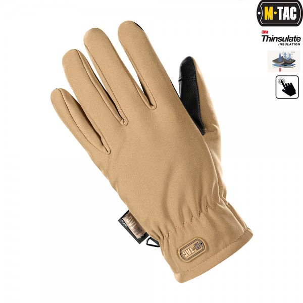 Перчатки Soft Shell Thinsulate Coyote M-Tac