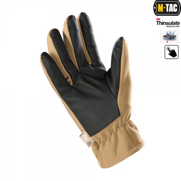 Перчатки Soft Shell Thinsulate Coyote M-Tac