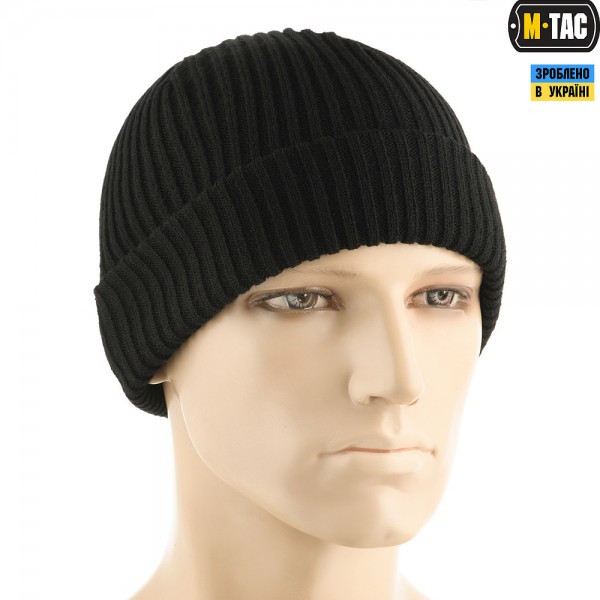 Шапка вязаная 100% АКРИЛ M-TAC Black
