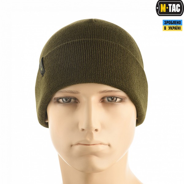 Шапка тонкая вязаная 100% АКРИЛ M-TAC Olive