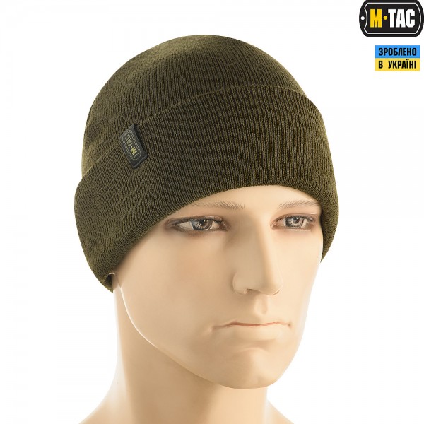 Шапка тонкая вязаная 100% АКРИЛ M-TAC Olive