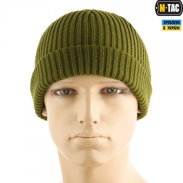 Шапка вязаная 100% АКРИЛ M-TAC OLIVE