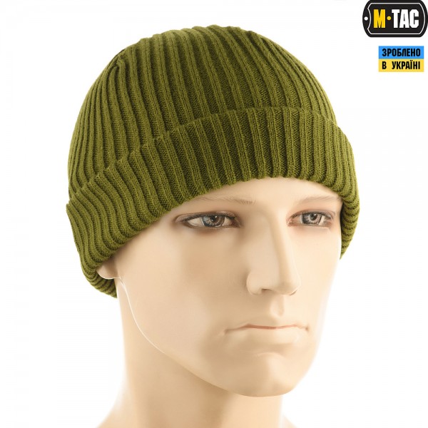 Шапка вязаная 100% АКРИЛ M-TAC OLIVE