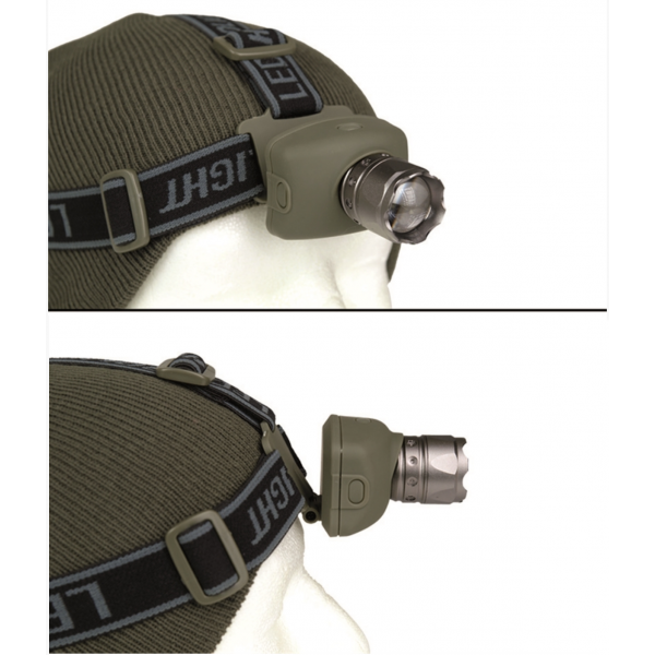Фонарик тактический Mil-Tec LED CREE HEADLAMP WITH ZOOM 3 WATT