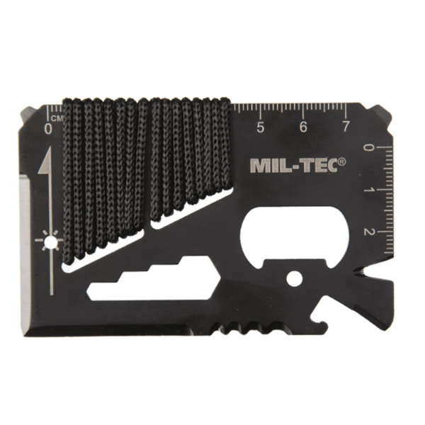Карта выживания Mil-Tec с паракордом и чехлом
