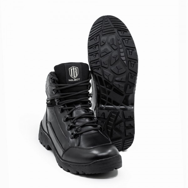 Ботинки тактические Milbot HUNT CORD Black Leather