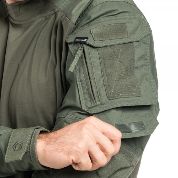 Рубашка тактическая Pentagon Wolf Combat Shirt Camo Green