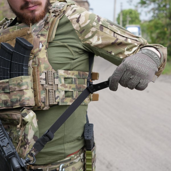 Ремень оружейный RAGNAROK TYR carbine Gen.II одно/двухточечный с дополнительным креплением Черный