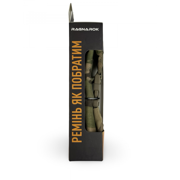 Ремень оружейный трехточечный RAGNAROK с широким рюкзаком KRAKEN carbine Мультикам