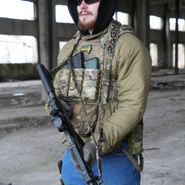 Ремень трехточечный оружейный RAGNAROK с широким наплечнтком KRAKEN carbine Gen.II Мультикам