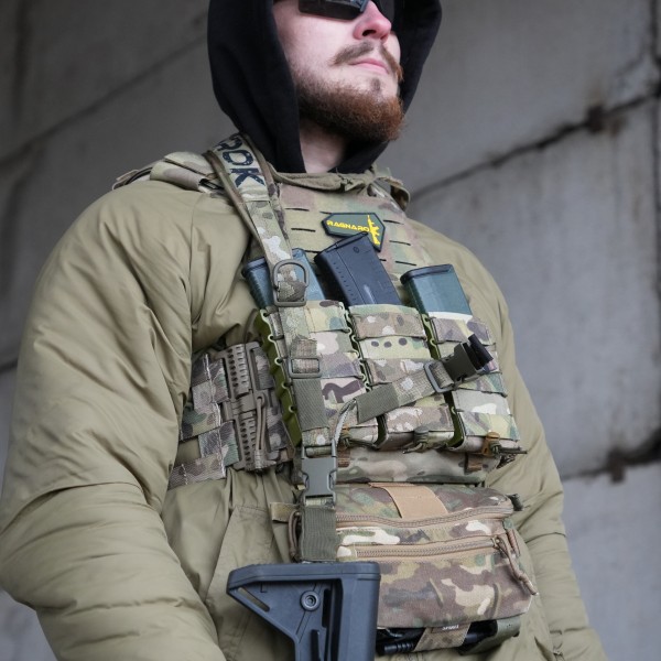 Ремень трехточечный оружейный RAGNAROK с широким наплечнтком KRAKEN carbine Gen.II Мультикам