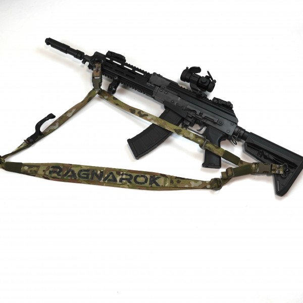 Ремень трехточечный оружейный RAGNAROK с широким наплечнтком KRAKEN carbine Gen.II Мультикам