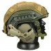 Комплект шлем баллистический FAST NIJ 0106.01 IIIA. 44 WENDY MultiCam с наушниками Walker's Razor Slim Electronic Muffs Flat Dark Earth