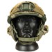 Комплект шлем баллистический FAST NIJ 0106.01 IIIA. 44 WENDY MultiCam с наушниками Walker's Razor Slim Electronic Muffs Flat Dark Earth