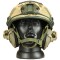 Комплект шлем баллистический FAST NIJ 0106.01 IIIA. 44 WENDY MM14 с наушниками Walker's Razor Slim Electronic Muffs Flat Dark Earth