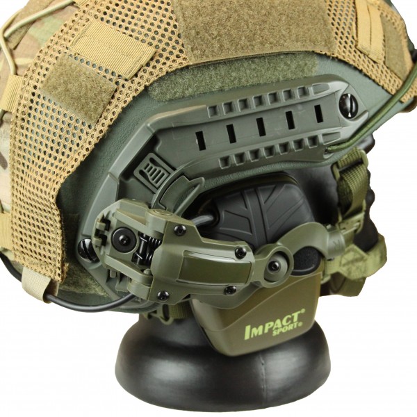 Комплект шолом балістичний FAST NIJ 0106.01 IIIA. 44 з WENDY MultiCam з навушники Impact Sport з кріпленням "Чєбурашка"
