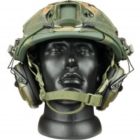 Комплект шлем баллистический FAST NIJ 0106.01 IIIA. 44 WENDY MultiCam с наушниками Impact Sport