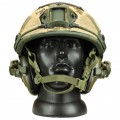 Комплект шлем баллистический FAST NIJ 0106.01 IIIA. 44 WENDY MM14 с наушниками Impact Sport с креплением "Чебурашка"