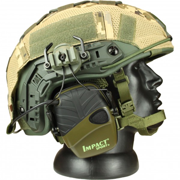 Комплект шлем баллистический FAST NIJ 0106.01 IIIA. 44 WENDY MM14 с наушниками Impact Sport