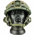 Комплект шлем баллистический FAST NIJ 0106.01 IIIA. 44 с WENDY MultiCam и наушниками Earmor M31