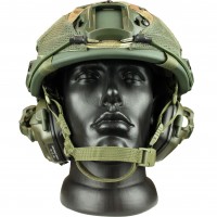 Комплект шлем баллистический FAST NIJ 0106.01 IIIA. 44 с WENDY MultiCam и наушниками Earmor M31