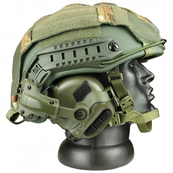 Комплект шлем баллистический FAST NIJ 0106.01 IIIA. 44 с WENDY MultiCam и наушниками Earmor M31