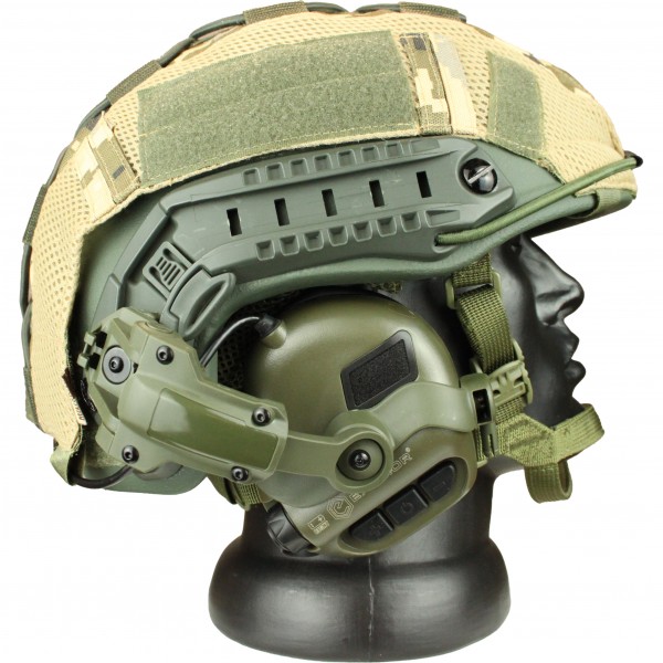 Комплект шлем баллистический FAST NIJ 0106.01 IIIA. 44 с WENDY MM14 и наушниками Earmor M31
