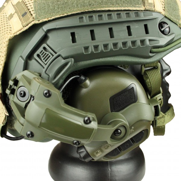 Комплект шлем баллистический FAST NIJ 0106.01 IIIA. 44 с WENDY MM14 и наушниками Earmor M31