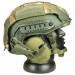 Комплект шлем баллистический FAST NIJ 0106.01 IIIA. 44 WENDY MultiCam с наушниками Walker's Razor Slim Electronic Muffs OD Green